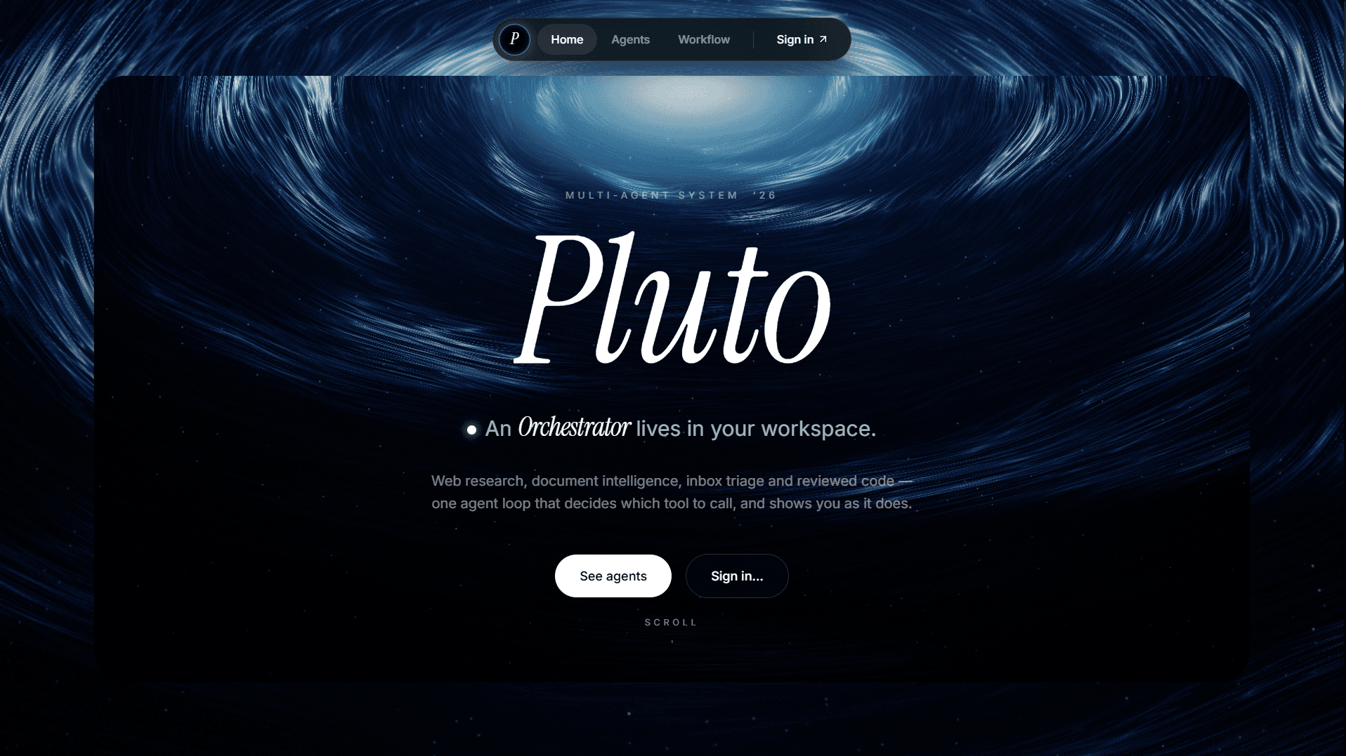 Pluto screenshot